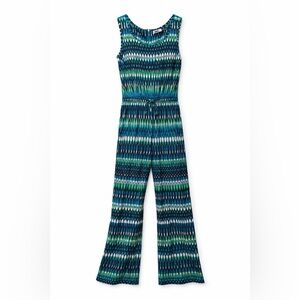 Calvin Klein Vibrant Patterned Jumpsuit Perfect Cruise or Vacation Outfit
